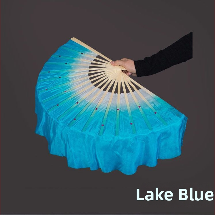 Двустранен танцов фен в Yangko стил с лампа-фон с цветя за деца, за изпълнения в детска градина и начално училище; Марка: Other; Пуснат през лято 2021