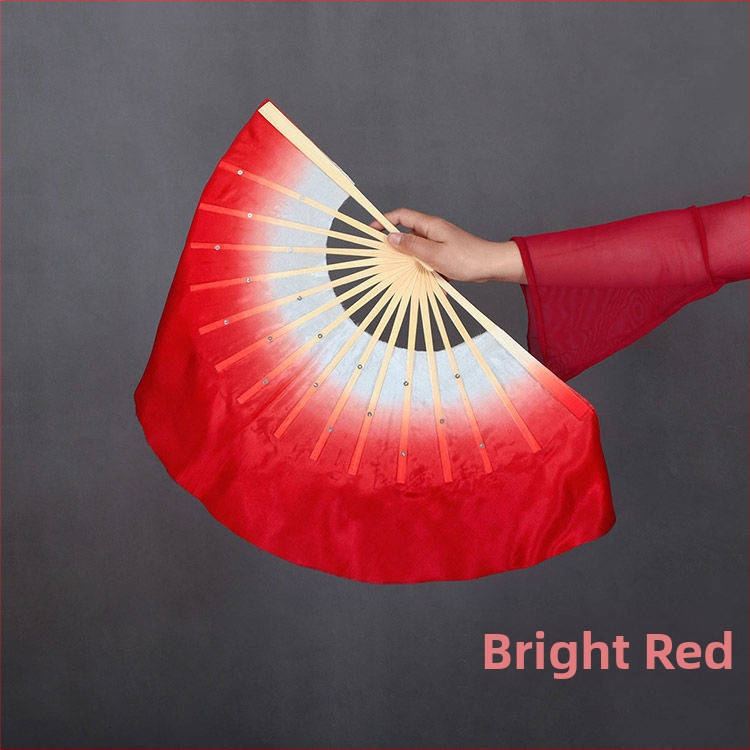 Двустранен танцов фен в Yangko стил с лампа-фон с цветя за деца, за изпълнения в детска градина и начално училище; Марка: Other; Пуснат през лято 2021