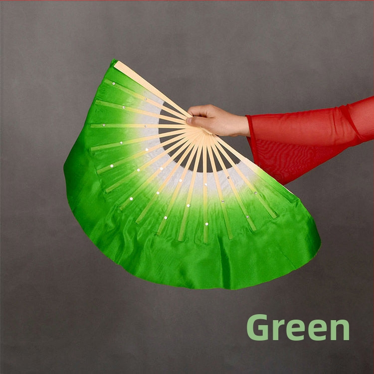 Двустранен танцов фен в Yangko стил с лампа-фон с цветя за деца, за изпълнения в детска градина и начално училище; Марка: Other; Пуснат през лято 2021