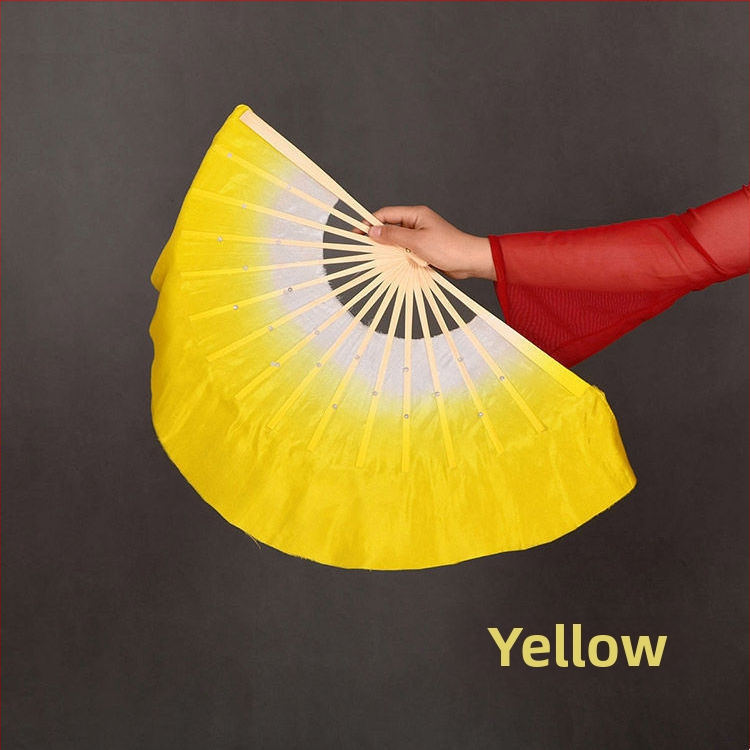 Двустранен танцов фен в Yangko стил с лампа-фон с цветя за деца, за изпълнения в детска градина и начално училище; Марка: Other; Пуснат през лято 2021