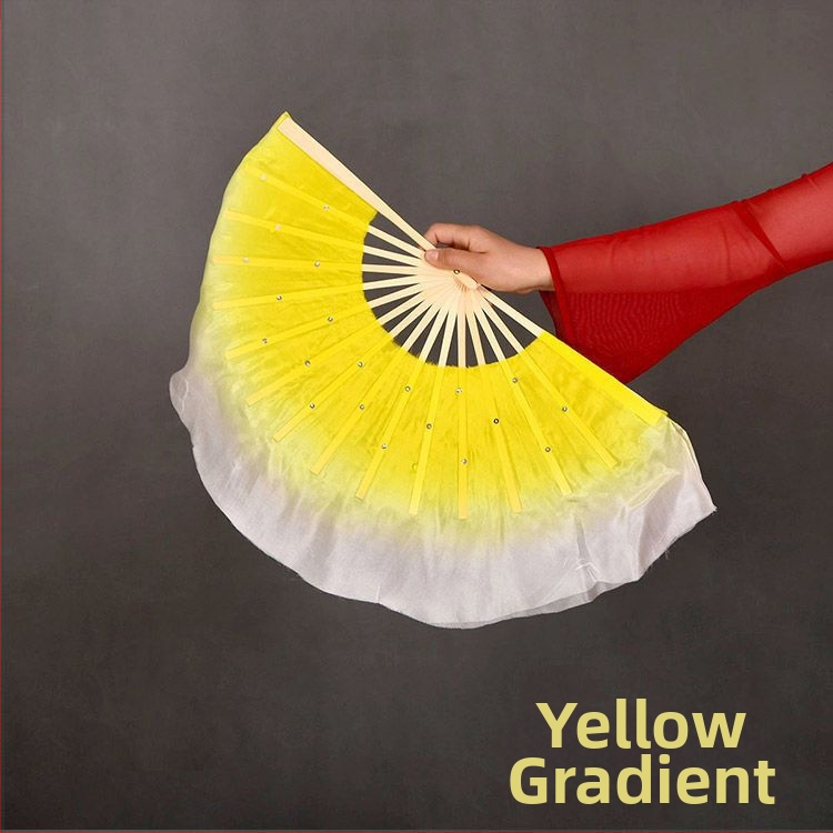 Двустранен танцов фен в Yangko стил с лампа-фон с цветя за деца, за изпълнения в детска градина и начално училище; Марка: Other; Пуснат през лято 2021