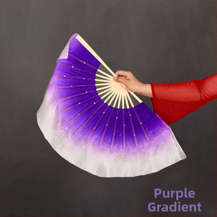 Двустранен танцов фен в Yangko стил с лампа-фон с цветя за деца, за изпълнения в детска градина и начално училище; Марка: Other; Пуснат през лято 2021