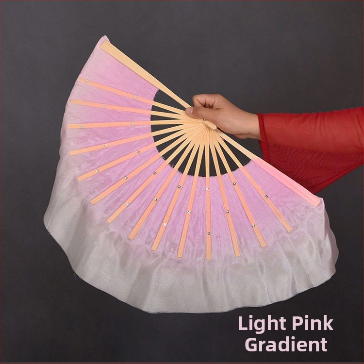 Двустранен танцов фен в Yangko стил с лампа-фон с цветя за деца, за изпълнения в детска градина и начално училище; Марка: Other; Пуснат през лято 2021