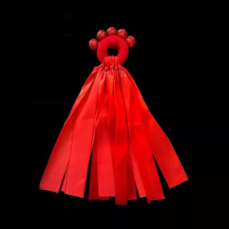 Гривна за китка със звънче и дизайн на цвете, еластична лента за детски танцови изпълнения