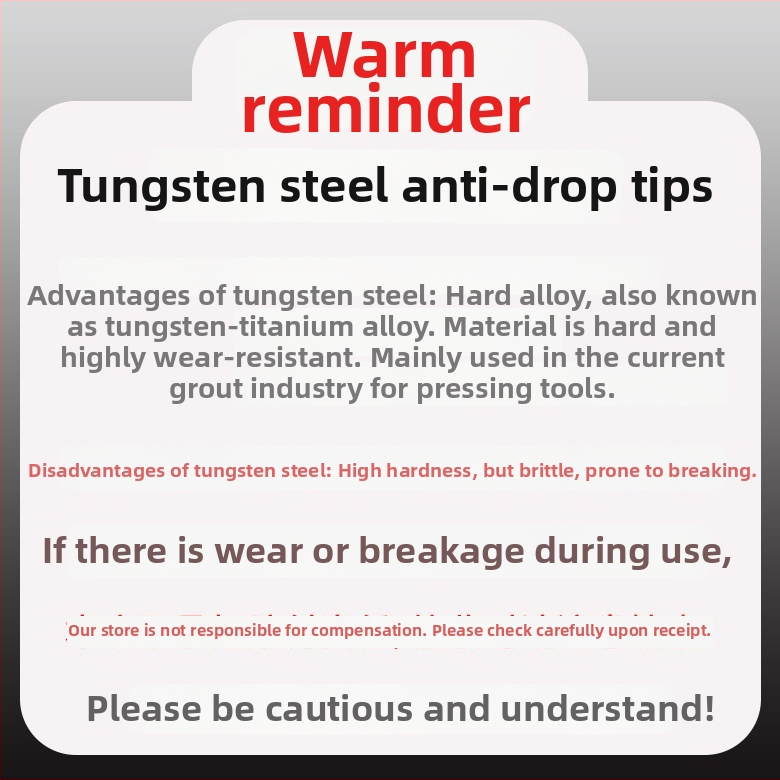 Alat za fugiranje pločica, materijal: tungsten steel, branda King Qin, kompletan set