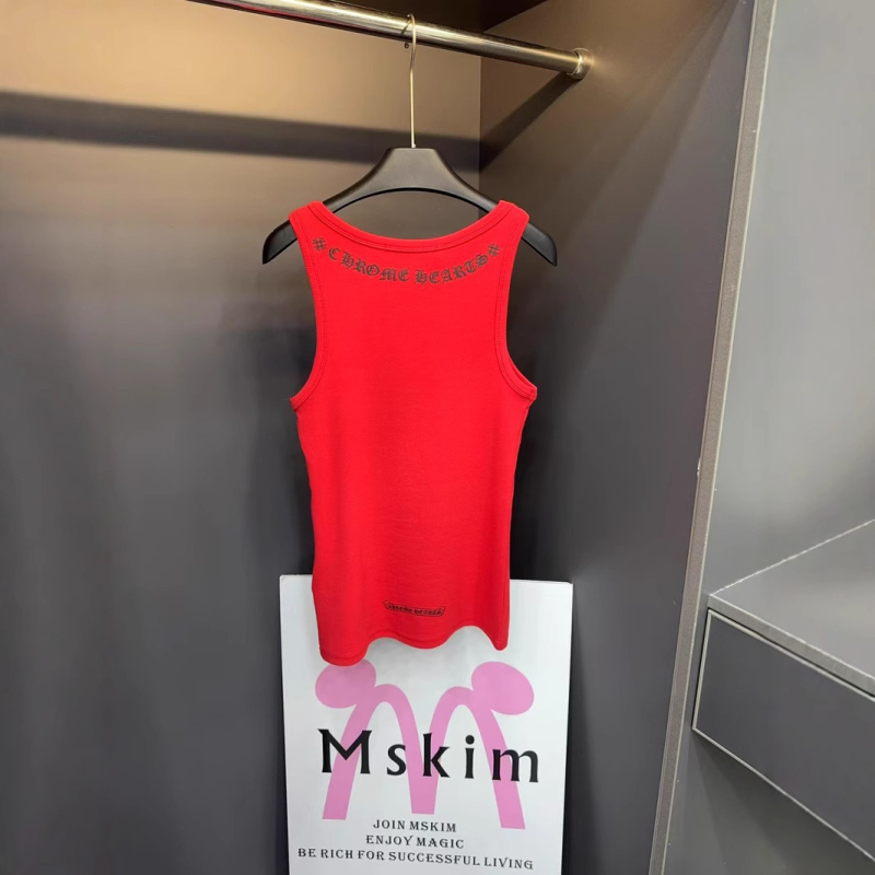 Kamisole top – šaurs krojs, kokvilnas-poliestera maisījums, ģeometrisks raksts, izšūts logotips ar sanskrita krustu