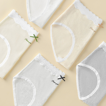 Памучни дамски бикини за периоди - средна талия, безшевни, антибактериални, дишащи; 90–95% памук, памучна вложка в чатала