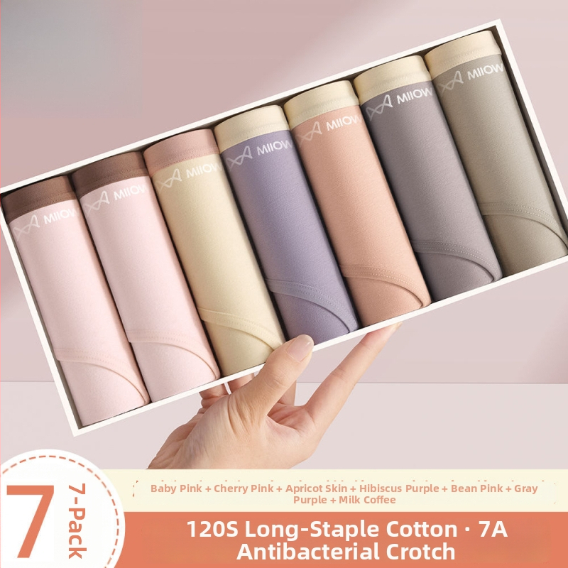 Női antibakteriális pamut alsónemű középmagas derékkal, légáteresztő pamut a lágyéknál, 90–95% pamut, kényelmes háromszög fazon