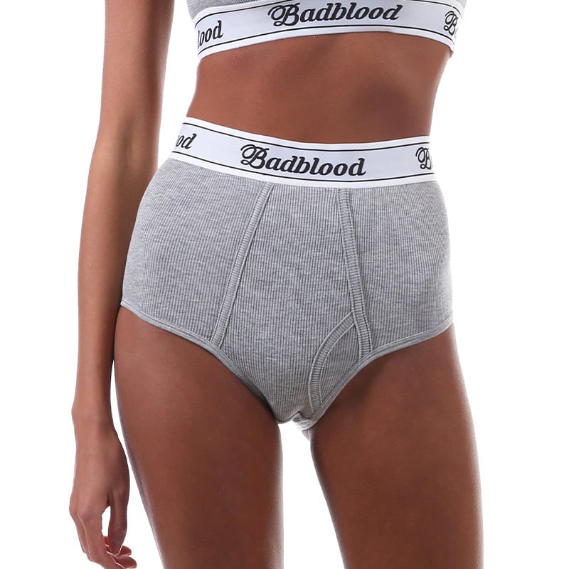 Дамски безшевни бикини с висока талия, дишащ Rayon, жакардова тъкан, памучна подплата на чатала 90-95%