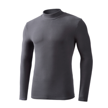 Pagrindinio sluoksnio marškinėliai su puse aukščio kaklu, dvipusis fleece, ilgomis rankovėmis, unisex, poliesteris 251–300 g/m²