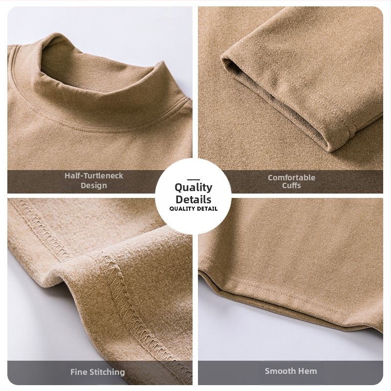 Top z základnej vrstvy, polovičný golier, obojstranný fleece, dlhé rukávy, unisex, polyester 251–300 g/m²