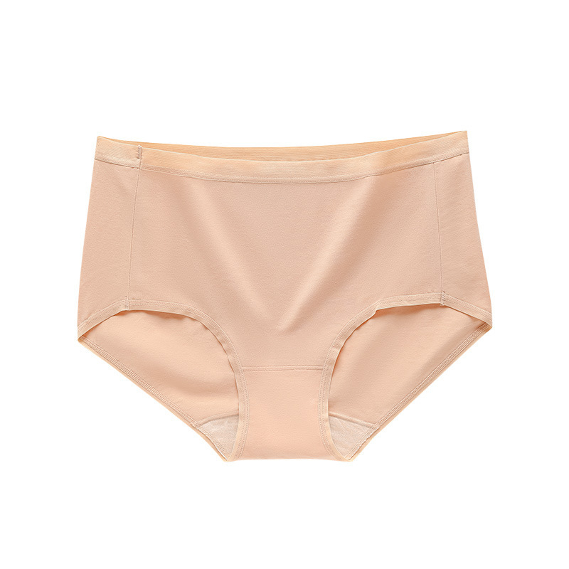 Дамски памучни долнища от 100% памук, дишащи и невидими под дрехите, средна талия, памучна подплата