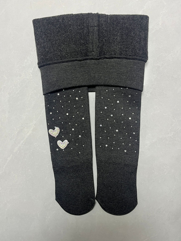 Gyerek harisnya téli, vastag, egyszínű, viszkózból készült, 8 év feletti gyermekeknek