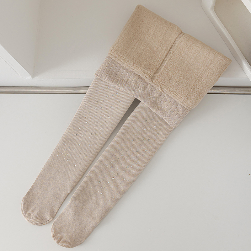 Gyerek harisnya téli, vastag, egyszínű, viszkózból készült, 8 év feletti gyermekeknek