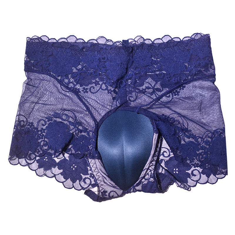 Meeste 3D kontuuriga U-püksid, kõrge talje, läbipaistev võrk, õmblusteta, hingav nailon