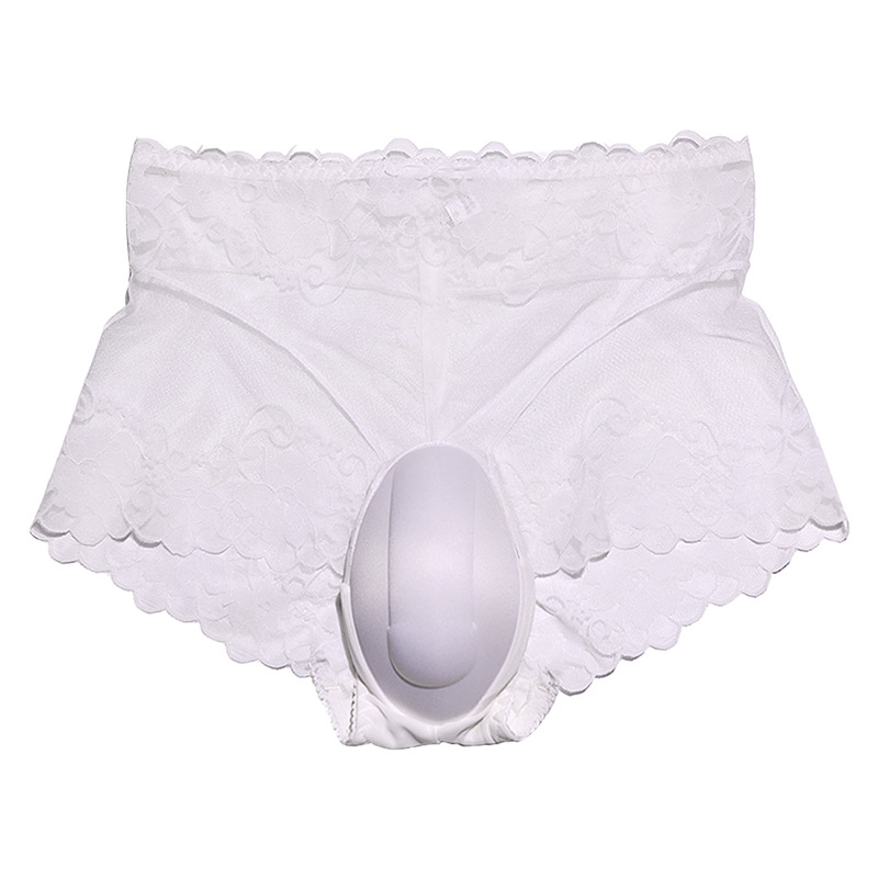 Meeste 3D kontuuriga U-püksid, kõrge talje, läbipaistev võrk, õmblusteta, hingav nailon