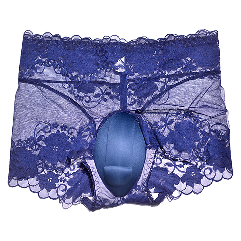 Meeste 3D kontuuriga U-püksid, kõrge talje, läbipaistev võrk, õmblusteta, hingav nailon