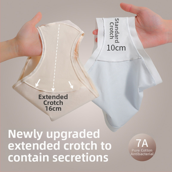 Дамски памучни бикини с средна талия — дишащи и антибактериални, плетена материя, основен състав 90–95% памук, подплата в чатала от памук