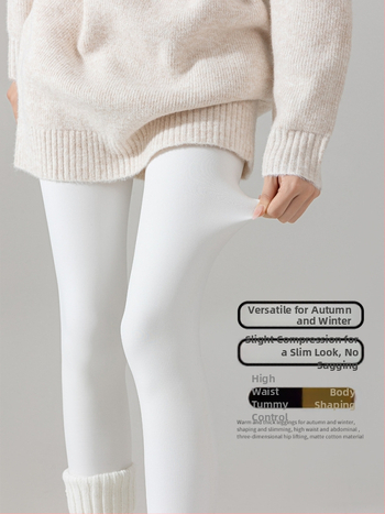 Siltas neilona zeķes ar flīša iekšējo odere sievietēm – siltas, viendabīgs raksts, neilona saturs 70–80%