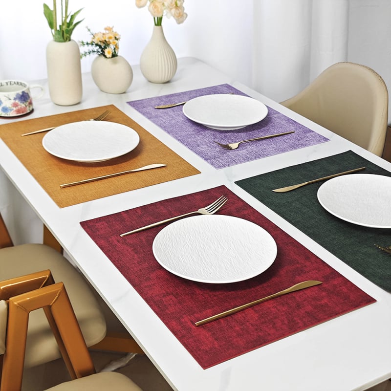 PVC toidulaua matt, ühtlane mustriga, ruutme kuju, jaapani stiil, kaubamärk Fu pai