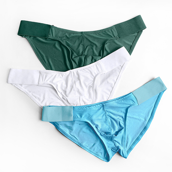 Meeste aluspüksid nailonist, Ice Silk, ühes toonis, madal vöökoht, hingav trikotaaž