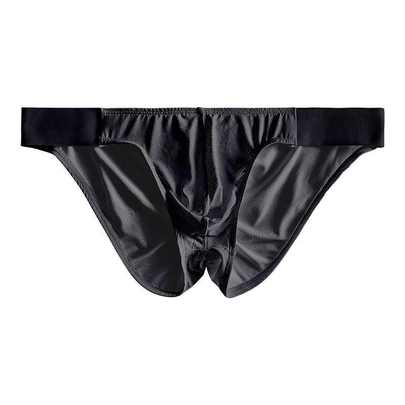 Meeste aluspüksid nailonist, Ice Silk, ühes toonis, madal vöökoht, hingav trikotaaž