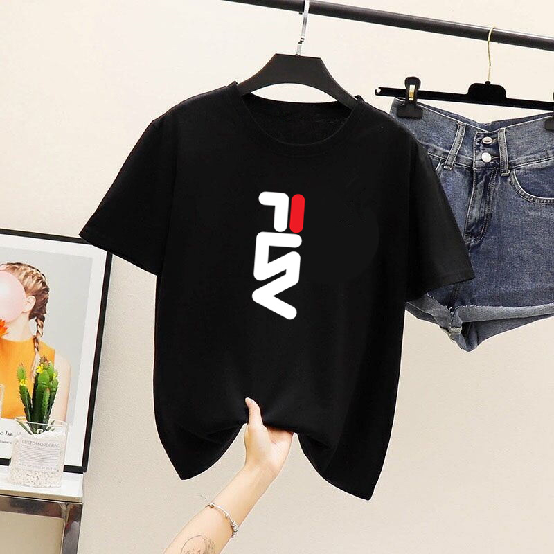 Moterų kasdienis dviejų dalių kostiumas — spaudinys, poliesteris, laisvas kirpimas, korėjietiškas stilius, 2025 m. vasara