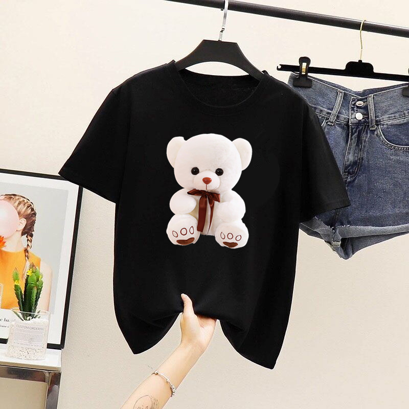 Moterų kasdienis dviejų dalių kostiumas — spaudinys, poliesteris, laisvas kirpimas, korėjietiškas stilius, 2025 m. vasara