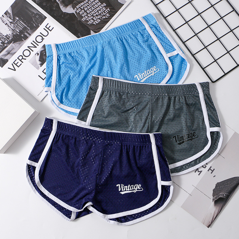 Мъжко бельо Ice Silk, дишащо, средна талия, повдигащ ханша, плетено с нейлон 90-95%