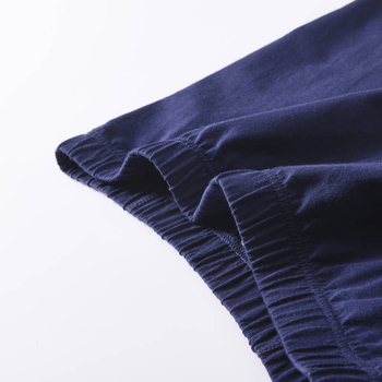 Мъжки боксерки, 100% памук, дишащи, свободна кройка, висока талия, плетена материя