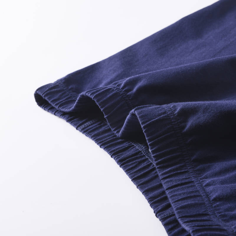 Мъжки боксерки, 100% памук, дишащи, свободна кройка, висока талия, плетена материя