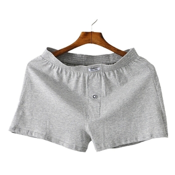 Мъжки памучни боксерки, дишащи и удобни, с талия средна височина, трикотажна материя, за всички сезони, 95–100% памук