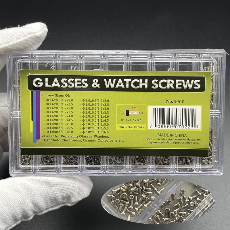 Σετ βιδών για το πίσω καπάκι ρολογιού, ανοξείδωτο ατσάλι, με βίδες φλατ και Philips, για επισκευή ρολογιών (Καλοκαίρι 2025)