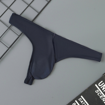 Thong de bărbați din nailon, respirabil, talie joasă, buzunar frontal mare