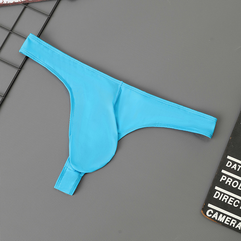 Thong de bărbați din nailon, respirabil, talie joasă, buzunar frontal mare