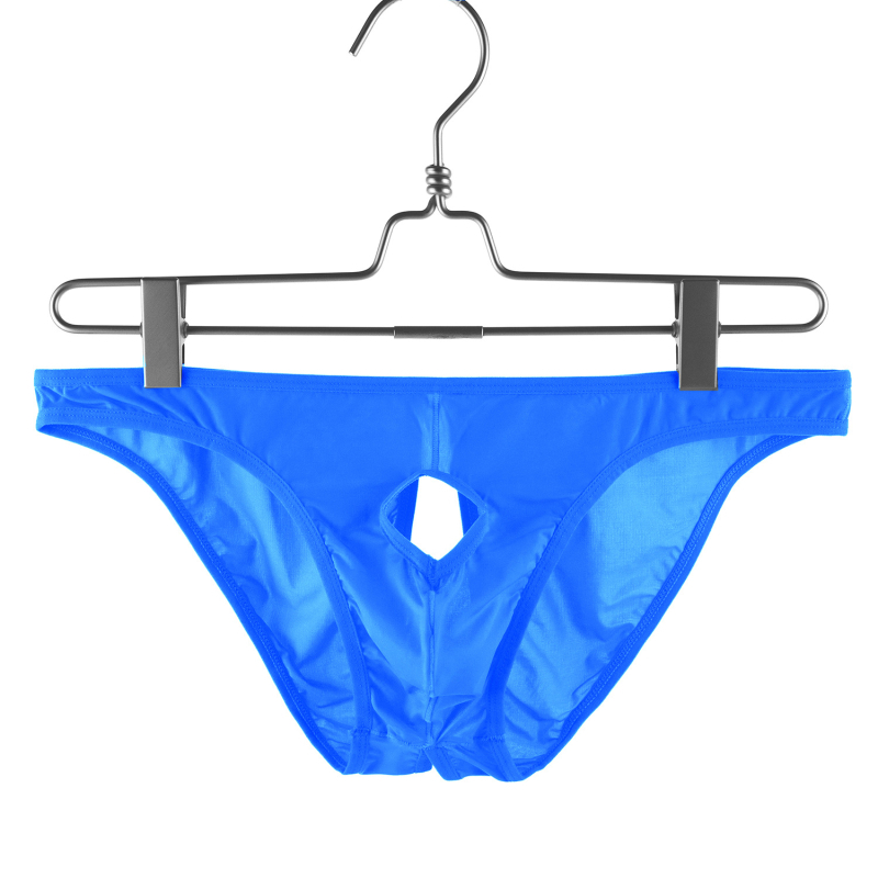 Meeste bokserid avatud genitaalidega piirkonnaga, madal talje, hingav Ice Silk materjal, nailon-spandeks, paaridele