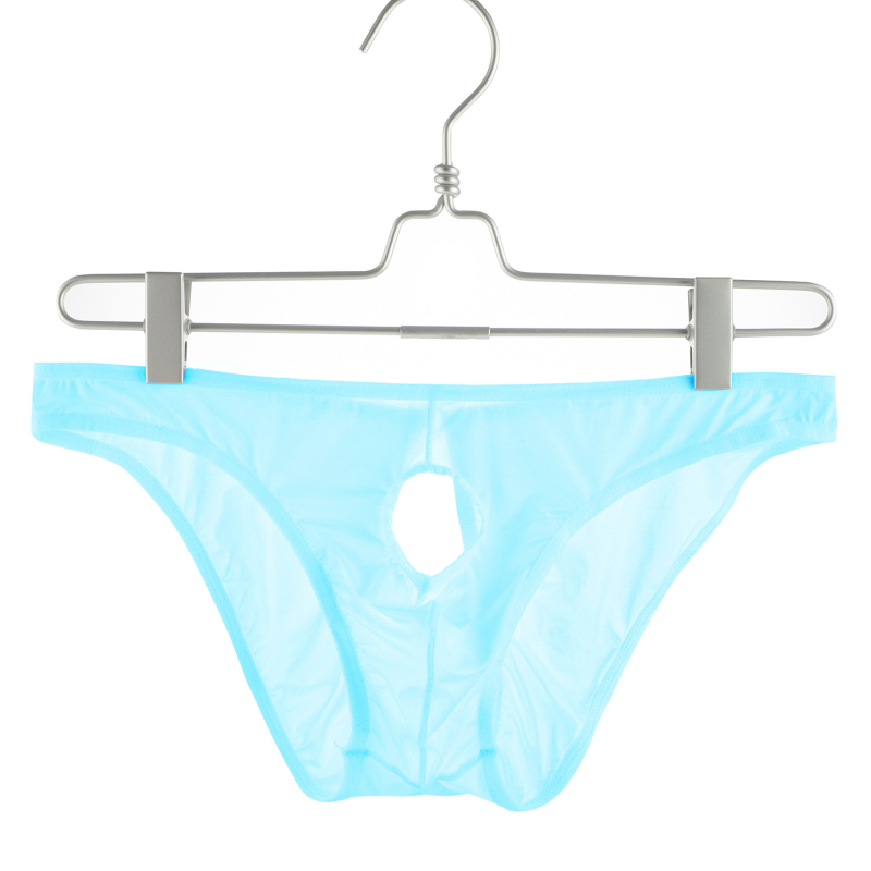 Meeste bokserid avatud genitaalidega piirkonnaga, madal talje, hingav Ice Silk materjal, nailon-spandeks, paaridele