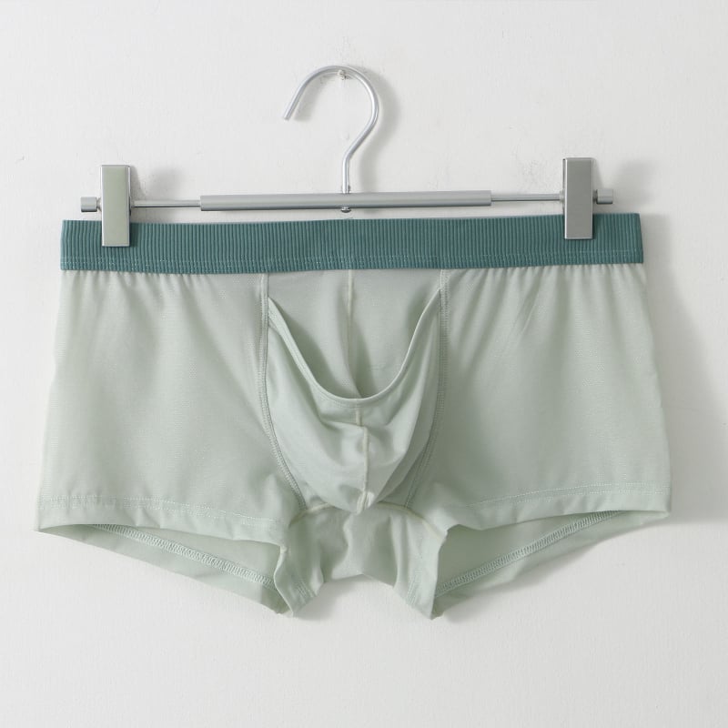 Мъжки боксерки от нейлон, ултра тънки, дишащи и бързосъхнещи, с дизайн на голям джоб, еластични и комфортни