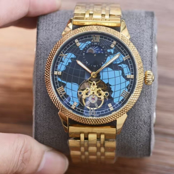 Vīriešu skeletēts mehāniskais pulkstenis ar tourbillon, Miyota mehānisms, 40 mm ciparnīca, ūdensizturība 30 m