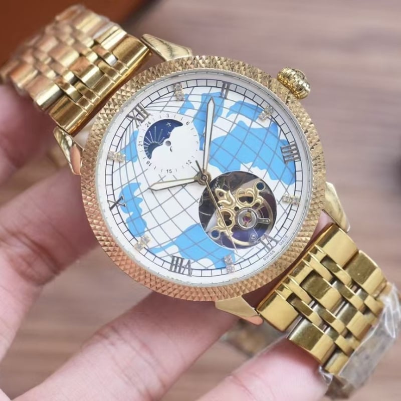 Vīriešu skeletēts mehāniskais pulkstenis ar tourbillon, Miyota mehānisms, 40 mm ciparnīca, ūdensizturība 30 m