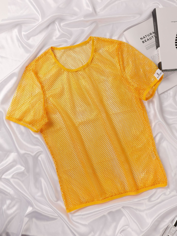 Мъжки мрежести боксерки, дишащи, ниска талия, 100% полиестер, плетени