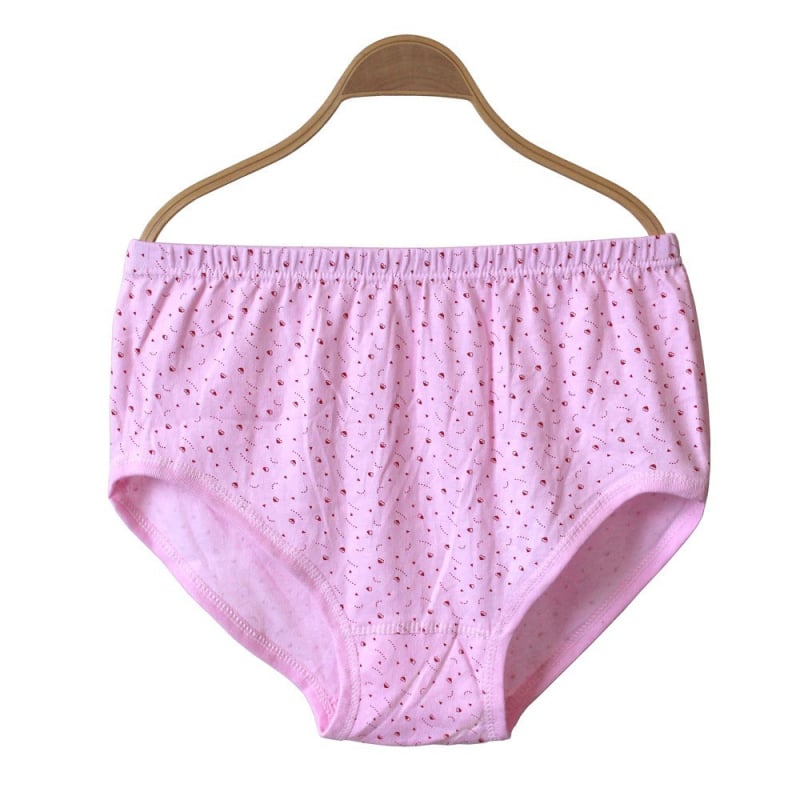 Памучно бельо за мъже и жени със средна талия, дишащо, едноцветно, 100% памук, за пенсионери