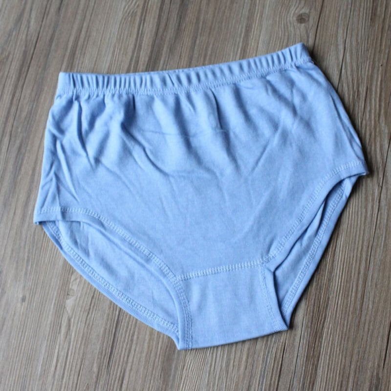 Памучно бельо за мъже и жени със средна талия, дишащо, едноцветно, 100% памук, за пенсионери