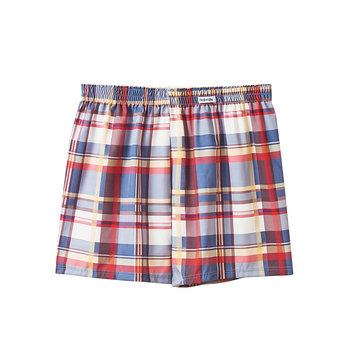 Мъжки боксерки с каре, полиестерна тъкан, средна талия, дишащи