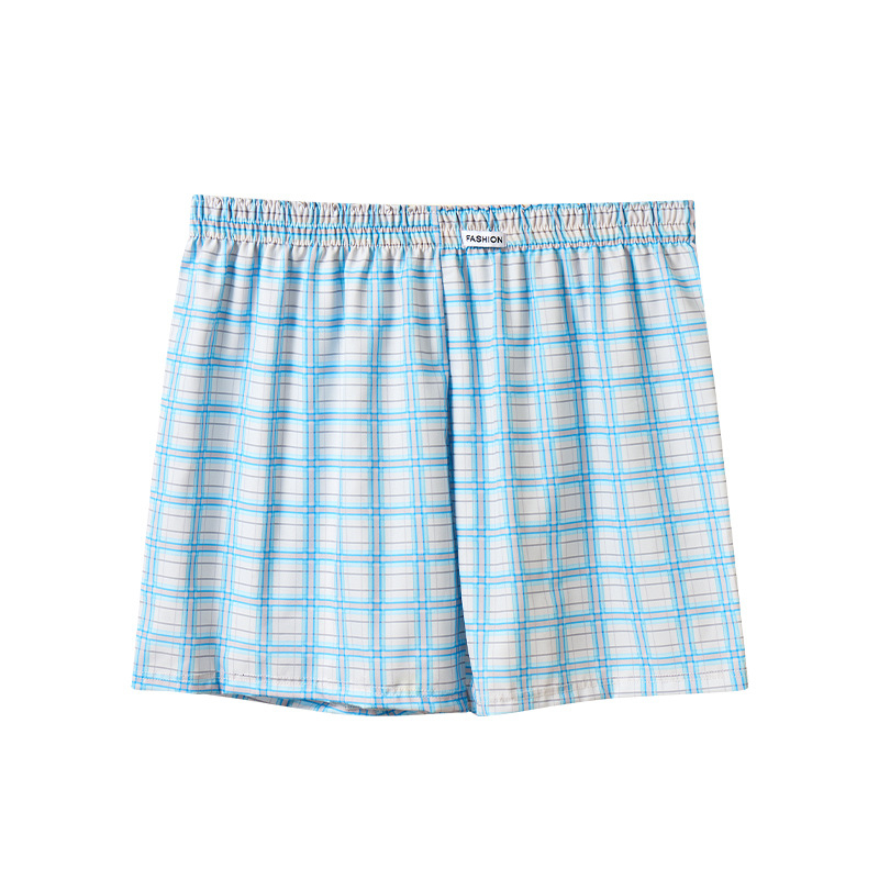 Мъжки боксерки с каре, полиестерна тъкан, средна талия, дишащи