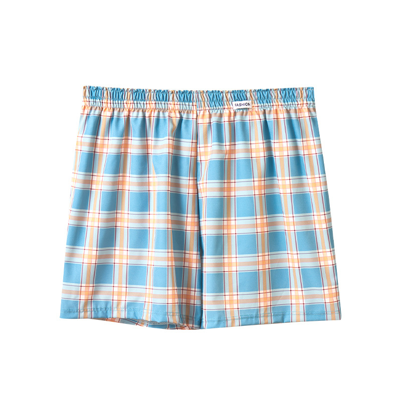 Мъжки боксерки с каре, полиестерна тъкан, средна талия, дишащи