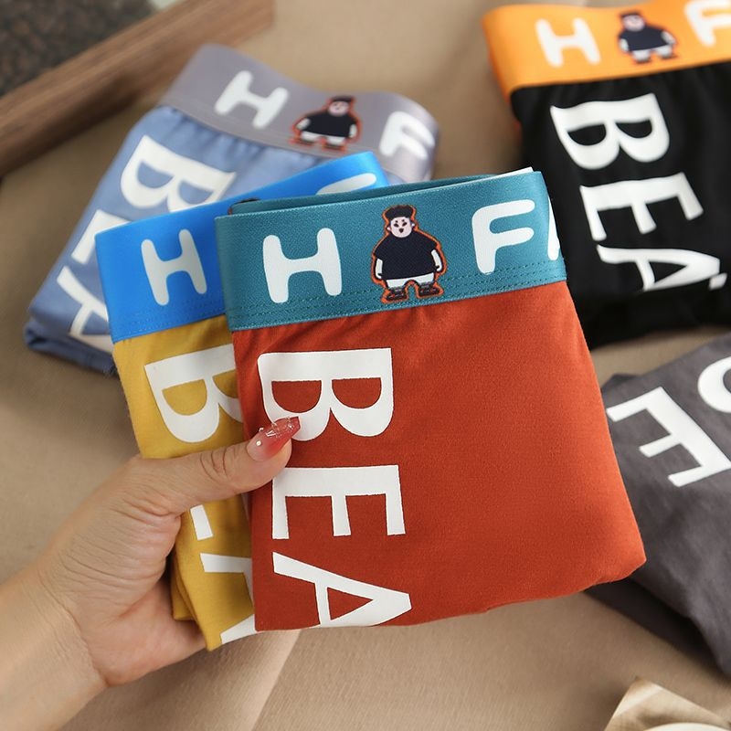 Muške bokserice od pamuka, sa srednjim strukom, za mlade, udobnost kroz cijelu godinu, pamuk pletena tkanina