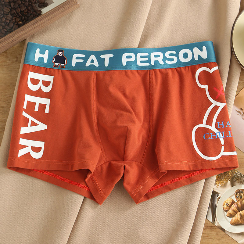 Muške bokserice od pamuka, sa srednjim strukom, za mlade, udobnost kroz cijelu godinu, pamuk pletena tkanina