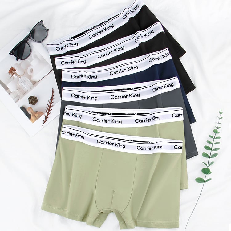 Muške boxerice od 100% pamuka, pletene, srednji pojas, prozračne i udobne