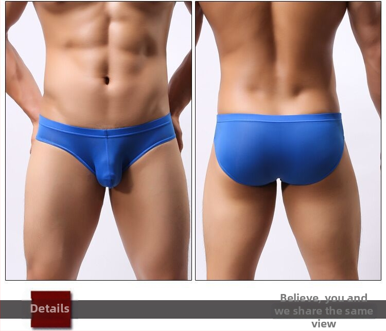 Meeste ice silk aluspüksid U‑convektsiooni disainiga, hingavad, lihtsa kudumisega kangas, peamine materjal Nylon 80–90%